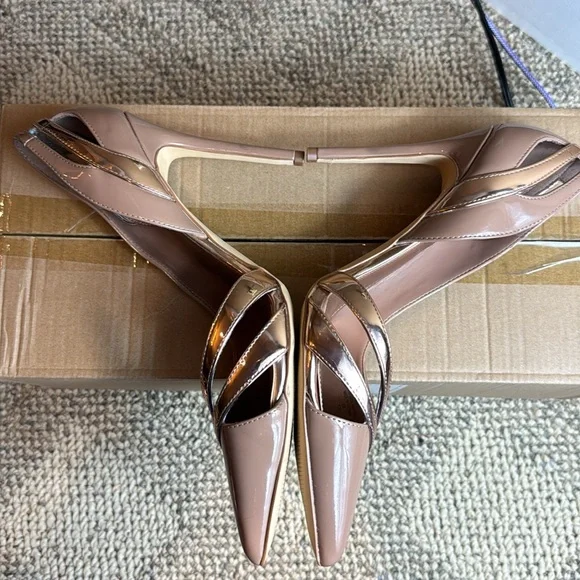 NWOT • Nine West • Women's Findme Pump • Clay/Gold • Size 10M • FABULOUS! - Picture 6 of 17